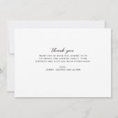 Elegante fotocollage Dank u Baby shower Bedankkaart (Achterkant)