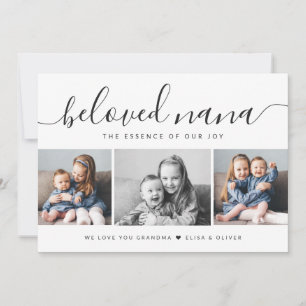 Elegante fotocollage geliefde Nana Moederdag Kaart