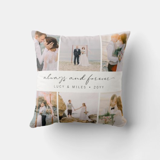 Elegante Fotocollage Kussen (Achterkant)