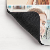 Elegante Fotocollage Monogram Aangepast Muismat (Hoek)