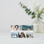 Elegante fotocollage professionele fotograaf visitekaartje (Staand voorkant)