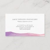 Elegante fotocollage professionele fotograaf visitekaartje (Achterkant)