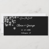 Elegante fotocollage Sla de datum op Kaart (Achterkant)