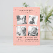 Elegante fotocollage verjaardagsfeestje kaart (Staand voorkant)