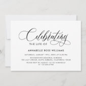 Elegante fotocollage viering van Life Memorial Kaart (Achterkant)