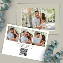 Elegante Fotocollage Wedding Save the Date