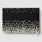 Elegante Fotocollage Zilver Goud 100e Verjaardag Gastenboek (Achterkant)