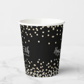 Elegante fotocollage zilvergoud 25e Jubileum Papieren Bekers (Links)