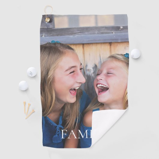 Elegante fotofamilie golfhanddoek (Insitu)