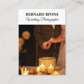 Elegante Fotograaf Eenvoudige Sociale Media QR Cod Visitekaartje (Voorkant)