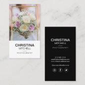 Elegante Fotograaf Faux Gold Lijst Visitekaartje (Voorkant / Achterkant)