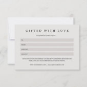 Elegante Fotografie Cadeaubon (Achterkant)