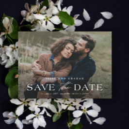 Elegante Fotohuwelijk Save the Date Magnetische Ka