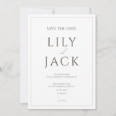 Elegante fotokaart met moderne typografie kaart (Achterkant)