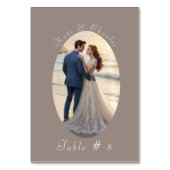 Elegante fotolijst QR-code tafelkaart Kaart (Achterkant)