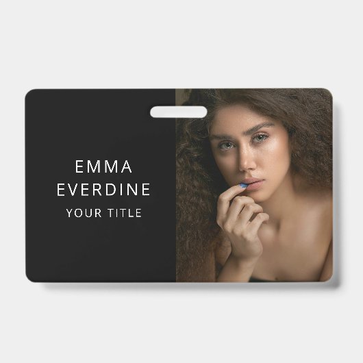 Elegante fotonaam titel  badge (Voorzijde)