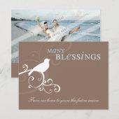 ELEGANTE FOTOPOSTKAART :: whimsicalbird 1A Feestdagenkaart (Voorkant / Achterkant)