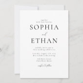 Elegante Fotostrip Alles in één bruiloft Kaart (Voorkant)