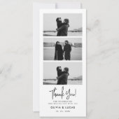 Elegante Fotostrip Chic Wedding Bedankt (Voorkant)