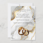 Elegante Fototrouwkaart – Modern Kaart (Achterkant)