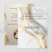 Elegante Fototrouwkaart – Modern Kaart (Voorkant / Achterkant)