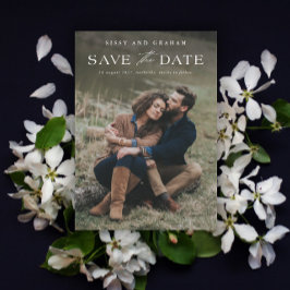Elegante Fototrouwkaart Save the Date Magnetische