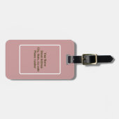 Elegante Fractale Bagage Label (Voorkant horizontaal)