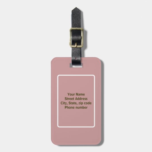 Elegante Fractale Bagage Label (Voorkant verticaal)