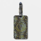 Elegante Fractale Bagage Label (Achterkant verticaal)