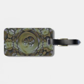 Elegante Fractale Bagage Label (Achterkant horizontaal)