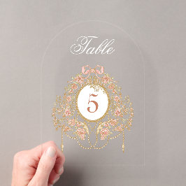 Elegante Frame Acryl Tafelnummer
