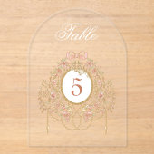 Elegante Frame Acryl Tafelnummer (Voorkant)