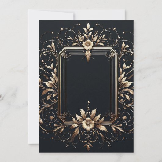 Elegante Frame Save The Date Kaart (Voorkant)