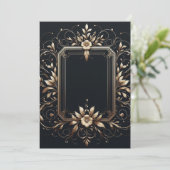 Elegante Frame Save The Date Kaart (Staand voorkant)