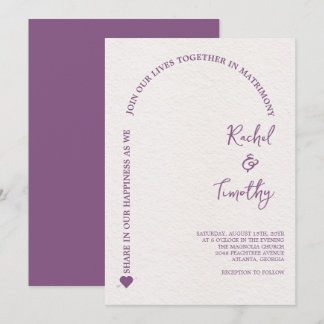 Elegante 'Framed in Faith' Roze Huwelijksuitnodigi Kaart