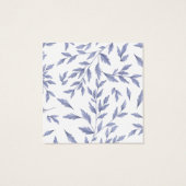 Elegante Franse blauwe toiletarmband display kaart (Achterkant)