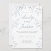 Elegante Franse Bloemenboog met QR-code Kaart (Achterkant)