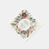 Elegante Franse bloemengouden Vrijgezellenfeest th Servet (Hoek)