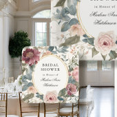 Elegante Franse bloemige theepartij voor bruid in  Kartonnen Onderzetters