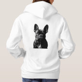 Elegante Franse Bulldog Hoodie (Achterkant)