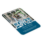 Elegante Franse foto Save the Date Uitnodiging Magneet (Rechterzijde)