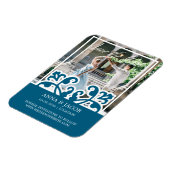 Elegante Franse foto Save the Date Uitnodiging Magneet (Linkerzijde)