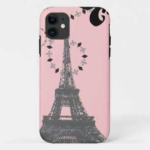 elegante franse kunst parijs eiffel tower Case-Mate iPhone case