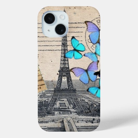 elegante franse kunst parijs eiffel tower Case-Mate iPhone case (Achterkant)