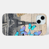 elegante franse kunst parijs eiffel tower Case-Mate iPhone case (Achterkant (horizontaal))