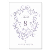 Elegante Franse lavendel bloemenkroon Kaart (Voorkant)
