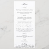 Elegante Franse rococo floraal Menu (Voorkant)
