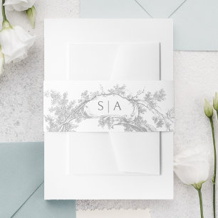 Elegante Franse rococo floraal Uitnodigingen Wikkel