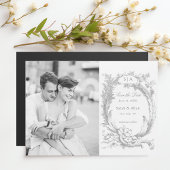 Elegante Franse Rococo Foto Opslaan van de Datum