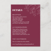 Elegante Franse stoffige blauwe vintage bruiloft Informatiekaartje (Voorkant)